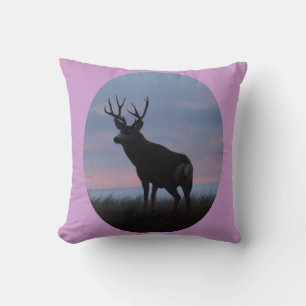 D22 Mule Deer Buck Sunrise Buck Cushion