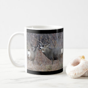 D29 Mule Deer Buck and Doe Coffee Mug
