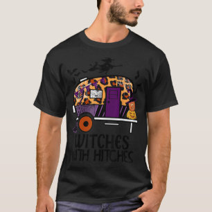 d2Ab Leopard Camping RV Witches With Hitches Hallo T-Shirt