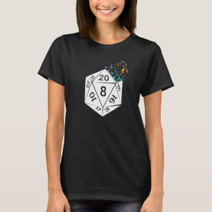 D 20 Dragons Escaping From A Role Playing T-Shirt