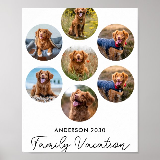 D 7 Photo Collage Family Vacation  Poster (Front)