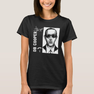 D B Cooper Skyjacker Hijack Retro 60s Style Graphi T-Shirt