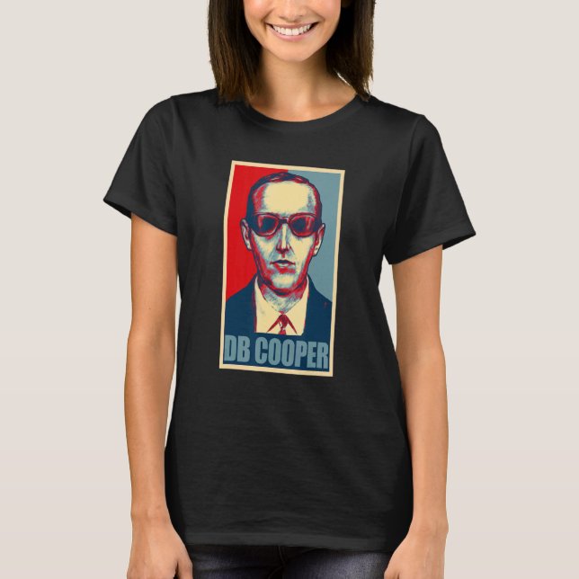 D B Cooper Urban Legend Retro Style T-Shirt (Front)