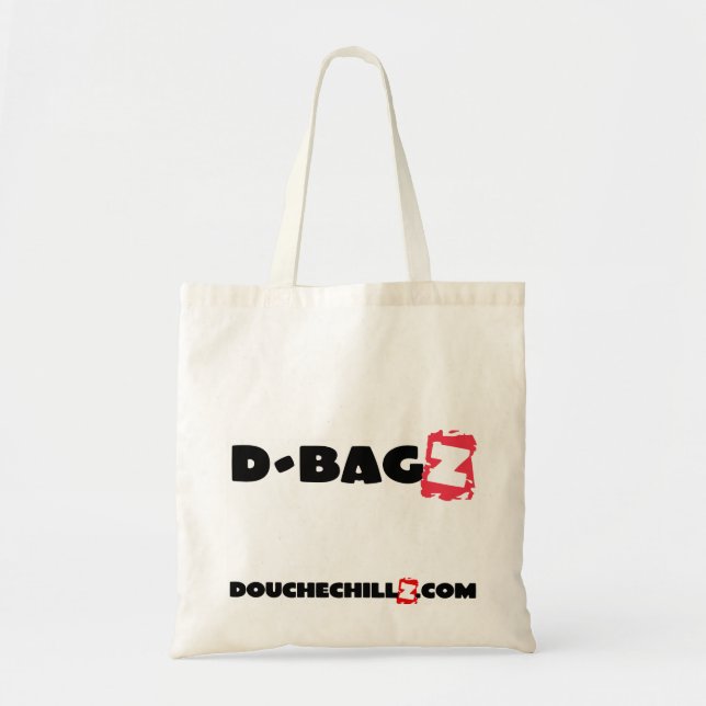 D-Bagz Douchechillz Canvas Tote - Red Bag (Front)
