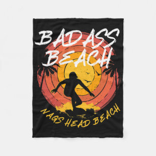 D Beach Nags Head Beach Surfing North Carolina Sur Fleece Blanket