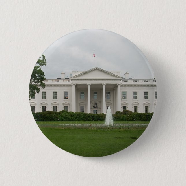 D.C. white house 6 Cm Round Badge (Front)