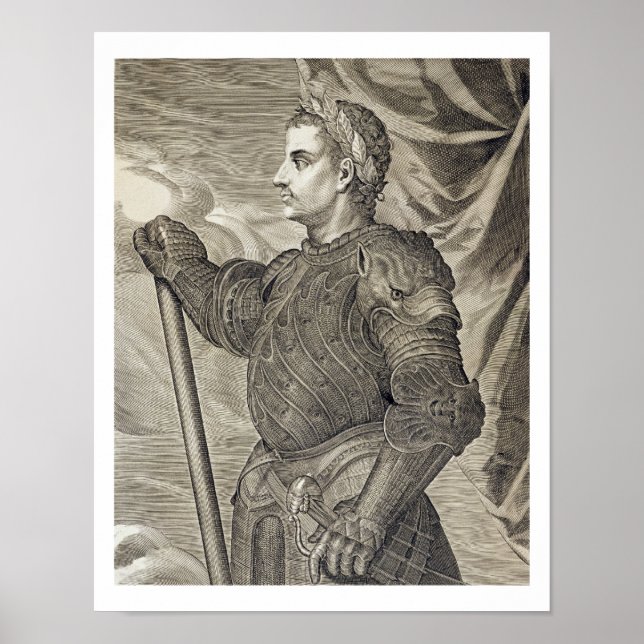D. Claudius Caesar Emperor of Rome from 41 - 54 AD Poster (Front)
