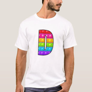 D Cutest Capital Letter B Alphabet Funny Poppin Ki T-Shirt