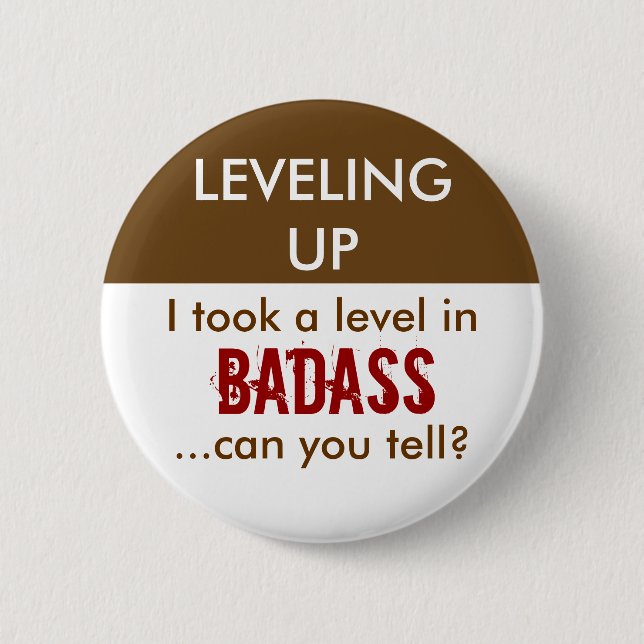 D&D - Badass 6 Cm Round Badge (Front)