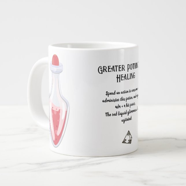 D&D Greater Healing Potion Coffee Mug (Front Left)