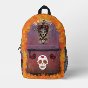 D.D.L.M. La Catrina Printed Backpack