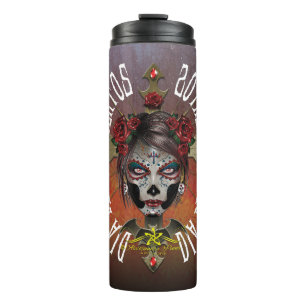 D.D.L.M. La Catrina Thermal Tumbler