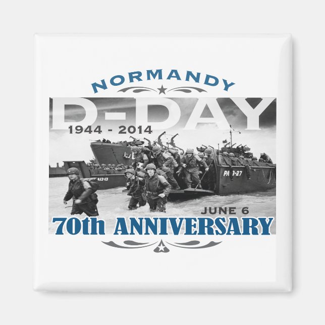 D-Day 70th Anniversary Battle of Normandy Magnet (Front)