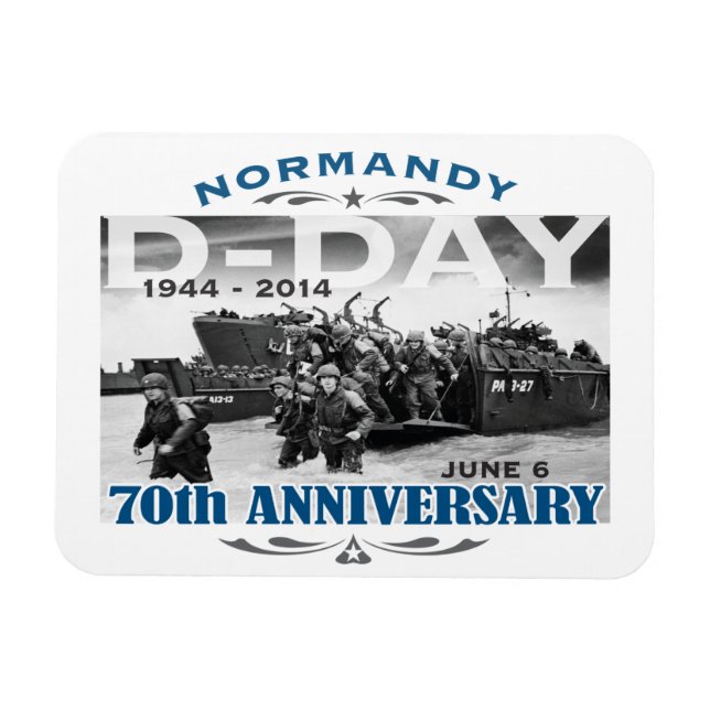D-Day 70th Anniversary Battle of Normandy Magnet (Horizontal)