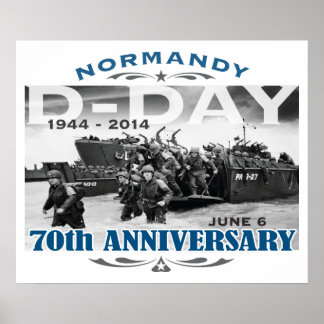 D-Day 70th Anniversary Battle of Normandy Poster
