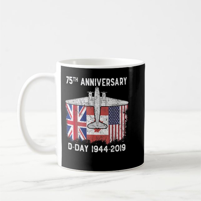 D-day 75th Anniversary Normandy Landing Aircraft P Coffee Mug (Left)