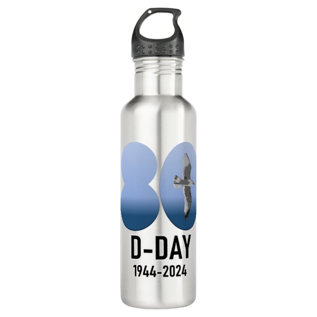 D-Day 80 - 1944-2024 710 Ml Water Bottle (Front)