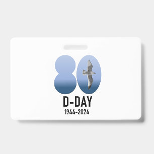 D-Day 80 - 1944-2024 ID Badge