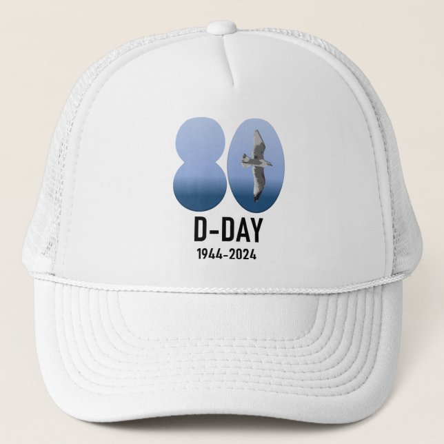 D-Day 80 - 1944-2024 Trucker Hat (Front)