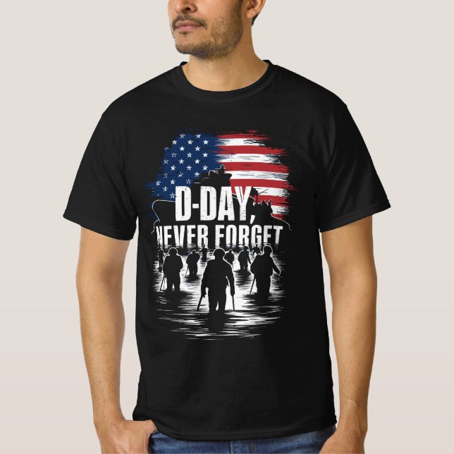 D-Day 80th Anniversary - Never Forget June 6th 194 T-Shirt (Front)