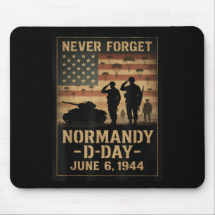 D-day 81st Anniversary Normandy 1944 Military Trib Mouse Pad