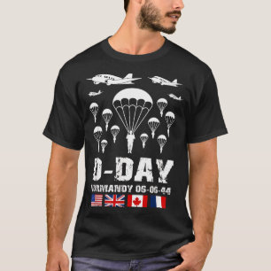 D-Day 82st Anniversary Paratroopers Veteran T-Shirt
