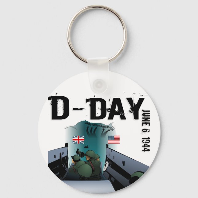 D-DAY June 6, 1944 Key Ring (Front)
