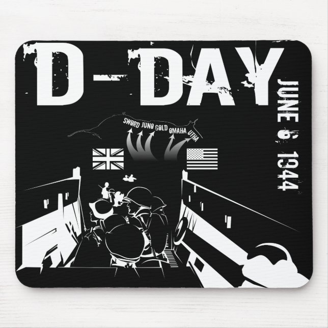 D-DAY June 6, 1944 Mouse Pad (Front)