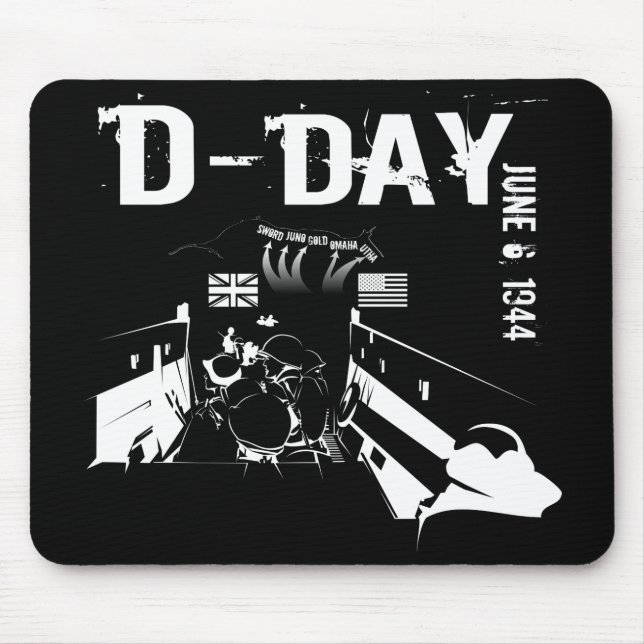 D-DAY June 6, 1944 Mouse Pad (Front)