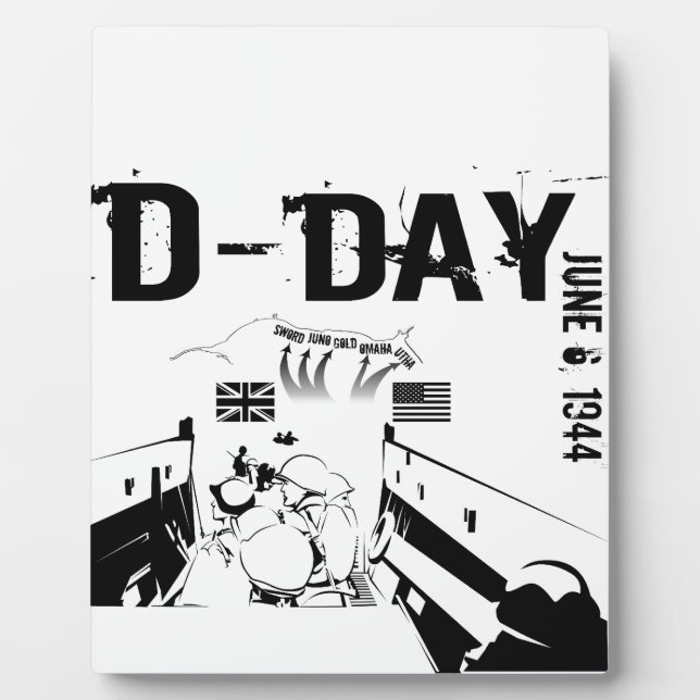 D-DAY June 6, 1944 Plaque (Front)