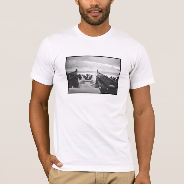 D-Day Landing Painting T-Shirt (Front)