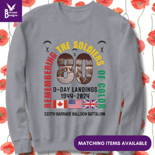 D-DAY LANDINGS 80th Anniversary Soldiers of Colour Sweatshirt
