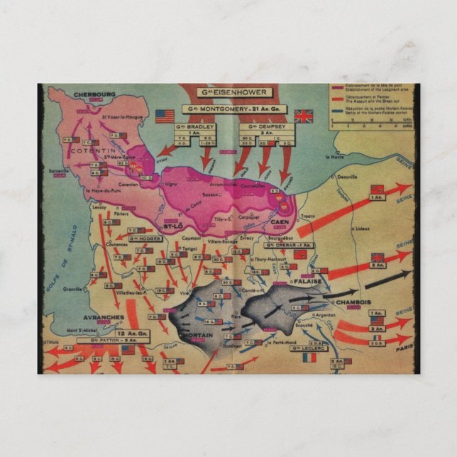D-Day Landings Assorted Images Postcard (Front)