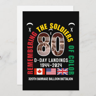 D-DAY NORMANDY LANDINGS WW2 80th Anniversary  Holiday Card