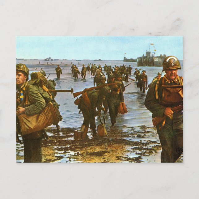 D Day Postcard (Front)