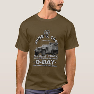 D-Day Veterans day  M16 Half Track  T-Shirt