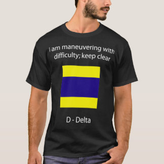 D Delta I am manoeuvring with difficulty keep clea T-Shirt