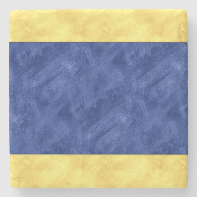 D Delta Watercolor Nautical Signal Maritime Flag Stone Coaster (Front)