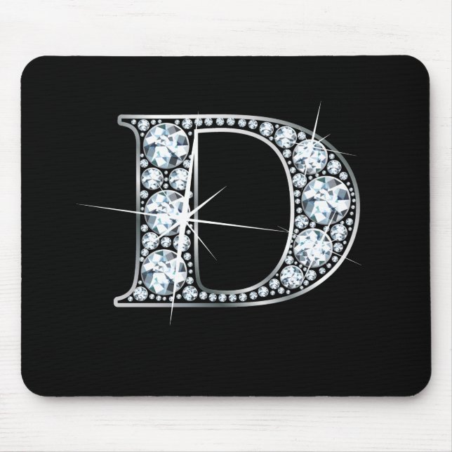 D "Diamond Bling" Print Mousepad (Front)