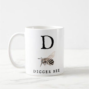 "D" Digger Bee Coffee Mug