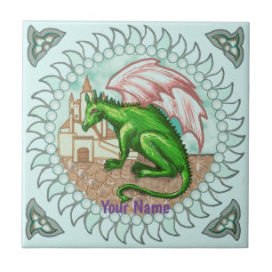 D Dragon Ceramic Tile