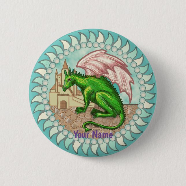 D Dragon pin button (Front)