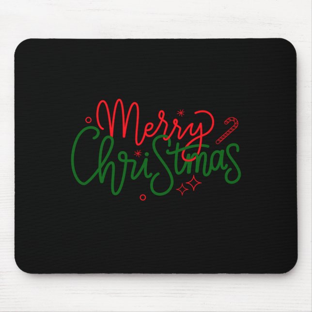 D Family Christmas Family Name  Mouse Pad (Front)