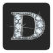 "D" Faux-"Diamond Bling" Sticker