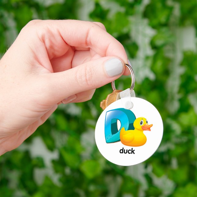 D for Duck Alphabet Bright Letter Key Ring (Creator Uploaded)