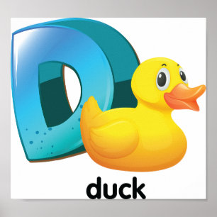 D For Duck Poster