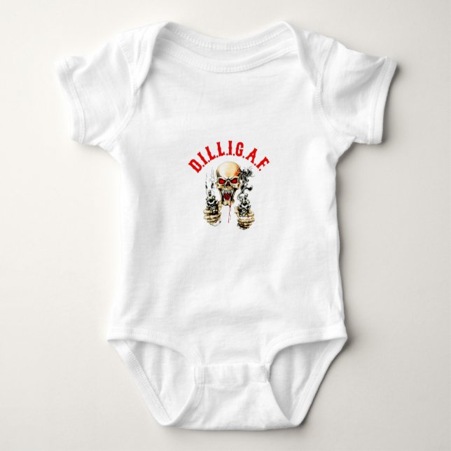 D.I.L.L.I.G.A.F. BABY BODYSUIT (Front)