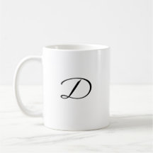 D initial Accent Coffee Mug-Mother's Day Gift-Gift