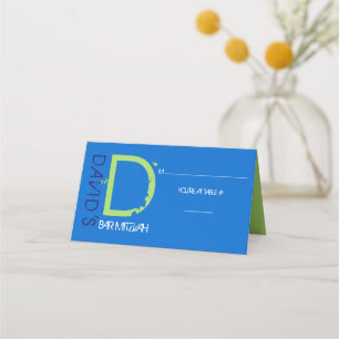 D INITIAL COLLECTION Bar Mitzvah Seating Escort Place Card
