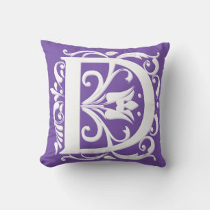 D Initial letter Monogram - Cushion